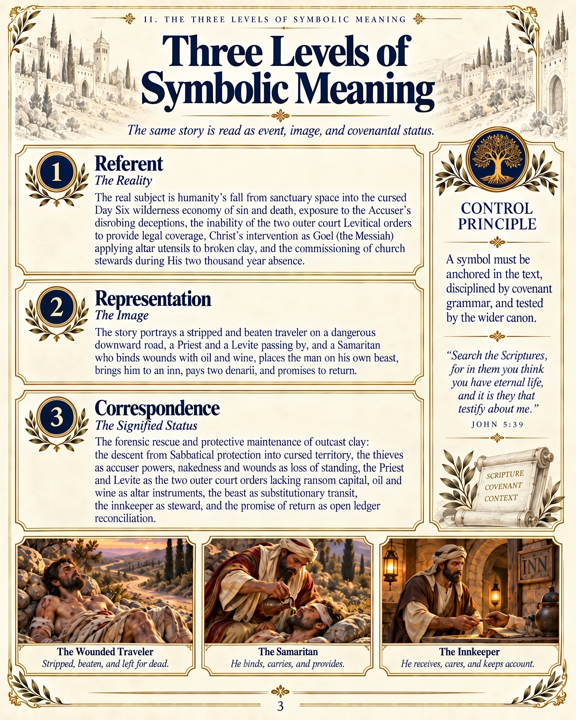 Three Levels of Symbolic Meaning: referent, representation, and correspondence.